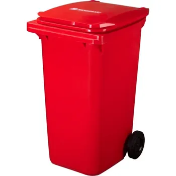 Popelnice Plastová popelnice ELKOPLAST 240 l, červená C
