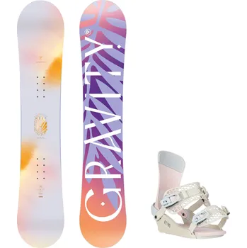 Snowboard Gravity snowboards Snowboard komplet Gravity Mist 25/26 + vázání Gravity Fenix Candy Velikost: 155 cm, Velikost vázání: M