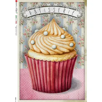 Umělecký papír Rýžový papír na decoupage - A4- VJídlo (Food) 0142