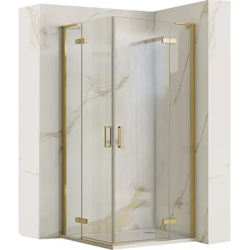 Rea Sprchová kabina REA Hugo 80x90 Gold Brush KPL-K8410