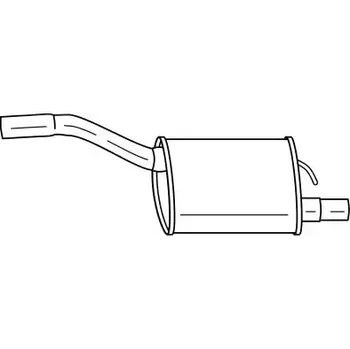 Zadní díl výfuku QWP Zadní tlumič výfuku QWP WEX208