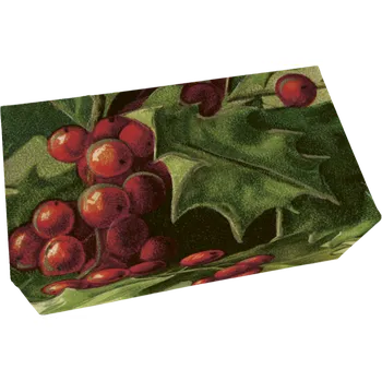Mýdlo Dárkové mýdlo Red Christmas Flowers Holly 200 g