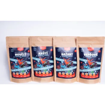 Sušené maso Mlsej.to Vánoční edice sušeného masa 4x100g