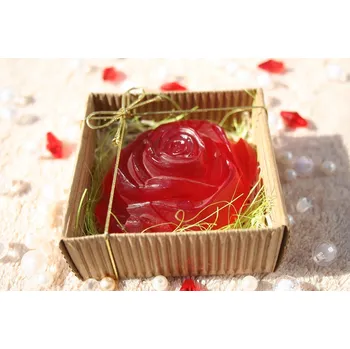 Mýdlo Růže v krabičce-červená