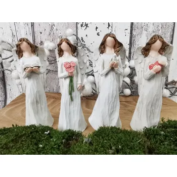 Dekorativní anděl 9 cm, mix, sada 12ks