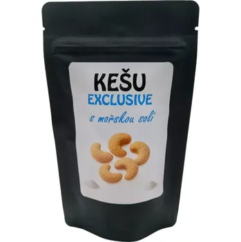 Kešu EXCLUSIVE Mořská sůl hrubozrnná 200g (Kešu EXCLUSIVE Mořská sůl hrubozrnná 200g TOP CHUŤ)