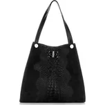 Kožené kabelka shopper bag Vera Pelle černá 10477