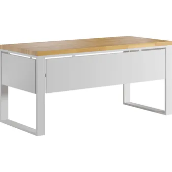 Psací stůl Bílý stylový moderní psací stůl pro ženu do pracovny a domácí kanceláře 160x70 - Bílá , ANO , 200x70 cm
