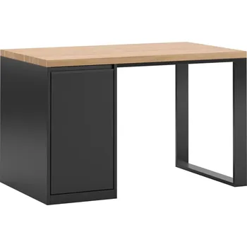 Psací stůl Moderní ergonomický psací stůl pro mládež se skříňkou 120x70, levá strana - Bílá , Vpravo (kontejner) , ANO