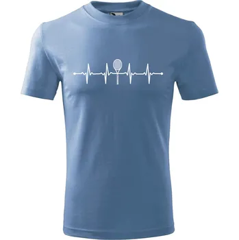 Chlapecké tričko DOBRÝ TRIKO Dětské tričko Tep tenisová raketa Velikost: 158/12 let, Barva: Azurově modrá