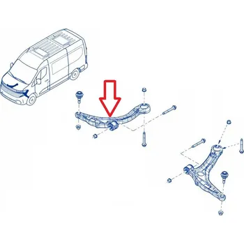 Rameno Renault Master IV od 2024 přední, pravé, 545002191R