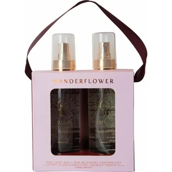 Kosmetická sada Wanderflower dárková sada tělových mlh Rose Petals &amp; Jasmine Blossom,2ks