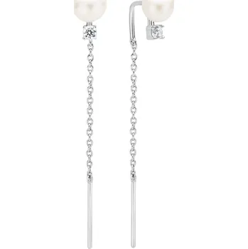 Náušnice GAURA PEARLS SK23225E-W