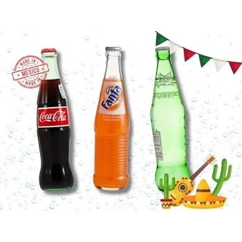 Limonáda Coca Cola, Fanta & Sprite Mexiko sklo (3x 355ml)