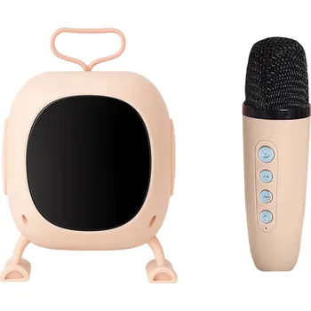 Verk 27500 Karaoke Bluetooth reproduktor, bezdrátový mikrofon, růžový