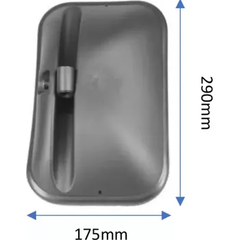 Zrcadlo Zrcadlo 175x290mm pro Case C,CS a CVS a Claas Celtis, Temis a 1221 | LRLDT285/2; 134677017 | AGROAD