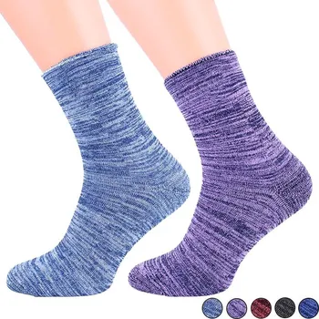 Dámské ponožky Dámské zdravotní ponožky Thermo 2páry Bavlna Froté Melír (Bavlněné ponožky pro ženy 2 páry v balení)