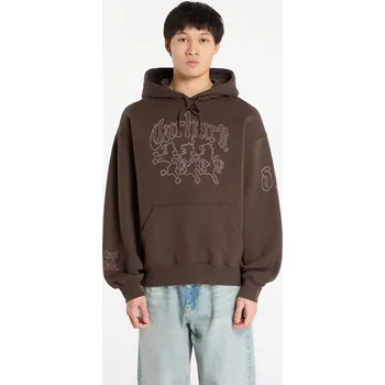 Pánská mikina Mikina Carhartt WIP Hooded Hackwork Sweat Vitola/ Glassy Pink M