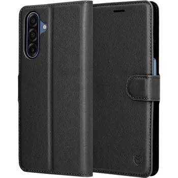 Pouzdro na mobilní telefon Kožené pouzdro Techsuit Samsung Galaxy A17 5G A17 4G černé
