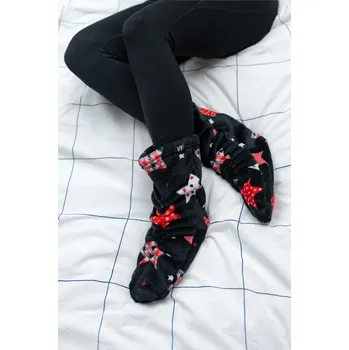 Dámské ponožky VFstyle Hřejivé ponožky STARS černé Velikost: 35 - 38