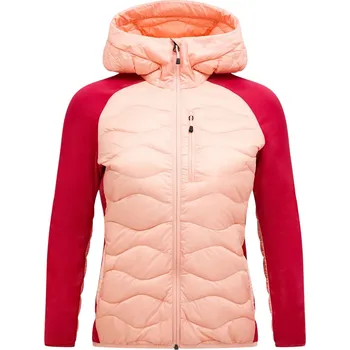 Peak Performance W Helium Down Hybrid Hood - peach fuzz