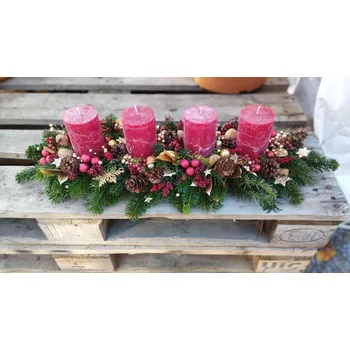 Věnec Zahradnidum Svícen adventní 93