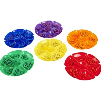 Hračka pro nejmenší TickiT - Květinové třídicí podnosy 6 ks