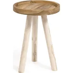 Kulatý odkládací stolek z teakového dřeva ø 35 cm Glenda – Kave Home ID_1758532