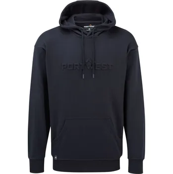 Pánská mikina PORTWEST EMBOSSED B331 / Pánská mikina s kapucí - navy M