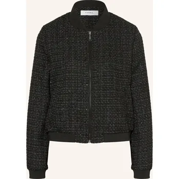 Comma Dámský Blouson Z Buklé S Třpytivou Přízí, černá / bílá...