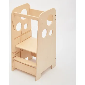 Dětsný nábytek Montessori učící věž 3v1 75cm