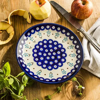 Talíř Dezertní talíř Bolesławiec 19,5 cm - dek. 168A (druhý typ)