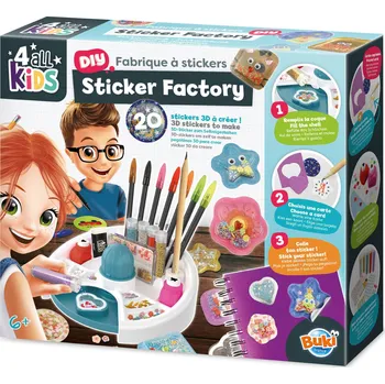 kreativní sada BUKI France BUKI 4allKIDS Továrna na 3D samolepky