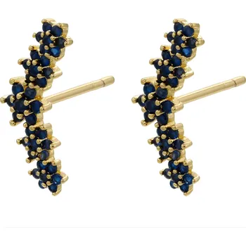 Náušnice IZMAEL Náušnice FI 38963 Zlatá/Modrá KP38963