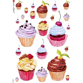 Umělecký papír Rýžový papír na decoupage - A4- Jídlo (Food) 0094