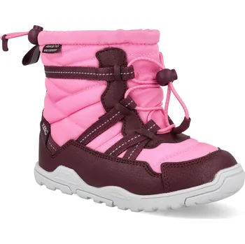 Dívčí obuv Barefoot dětské sněhule Xero shoes - Alpine Pull-on Kids Pink/Fig růžové Velikost: 24