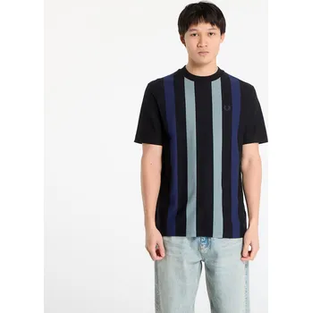 Tričko FRED PERRY Vertical Stripe T-Shirt Black S