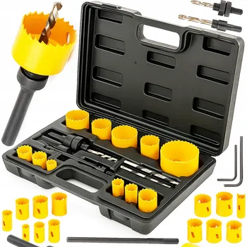 Vrták ONDRAGON Vykružovací vrtáky do kovu a dřeva, sada 17ks