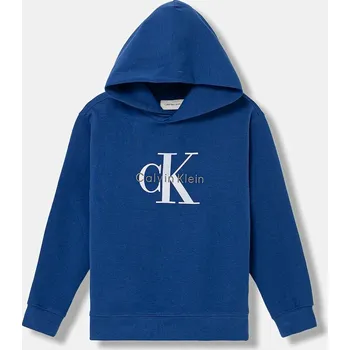 Chlapecká mikina Dětská mikina Calvin Klein Jeans IB0IB02615.128.176.PPY2 modrá 57X, vel. 152