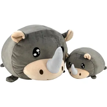 Hračka pro nejmenší Magic Baby Maminka s mláďátkem - set plyšových hraček 20 a 40 cm Nosorožec