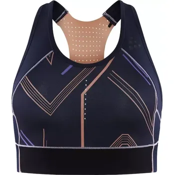 Dámský top Craft PRO Charge Blocked tmavě modrá se vzorem S