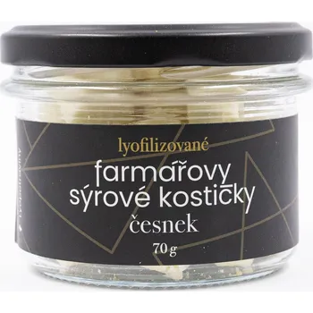 Lyopotraviny s.r.o. Farmářovy sýrové kostičky - česnek, 70 g - Dárkové balení