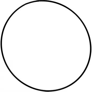 Lapač snů Pro Háčkování Kovový kruh černý 15 cm