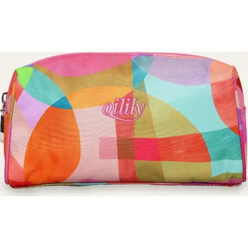 Kosmetická taška Oilily kosmetická taška Pol růžová barevné kruhy MEOIL0C07-305