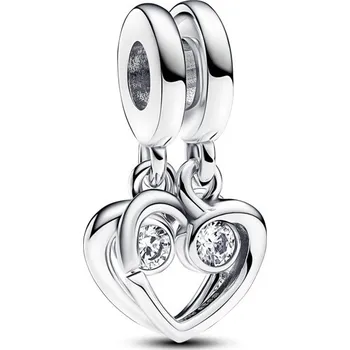 Oblečení a móda Pandora Stříbrný rozdělitelný přívěsek Forever & Always 793232C01 + 2 měsíce na vrácení zboží