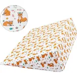 Bellatex Klínový podhlavník 80x50x20 cm Lištičky Oranžová,Bílá 227486542