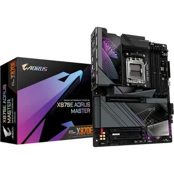Základní deska GIGABYTE MB Sc AM5 X870E AORUS MASTER, AMD X870, 4xDDR5, 2xHDMI, 2xUSB4, WiFi