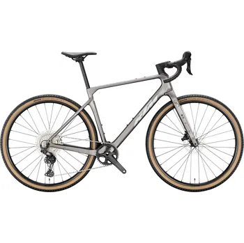 gravel kolo Gravel kolo KTM GRAVELATOR PRO 2026 MOON ROCK MATT (SILVER GLOSSY) Barva: Šedá, Velikost: S Karbonový rám | Shimano GRX 1x12 | kola Ibex TLR |pedály nejsou součástí