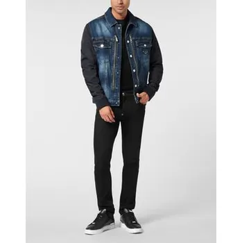 Pánská větrovka PHILIPP PLEIN Jeansová bunda 27837 Barevná Regular Fit XXL