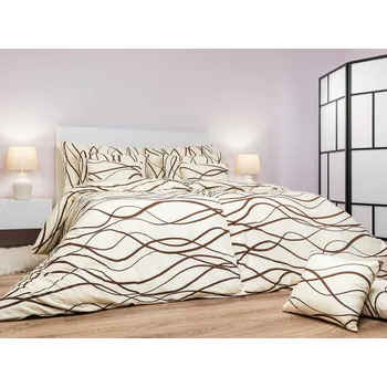 Povlečení Banánové bavlněné povlečení 140x200 + 70x90 Hotelový uzávěr